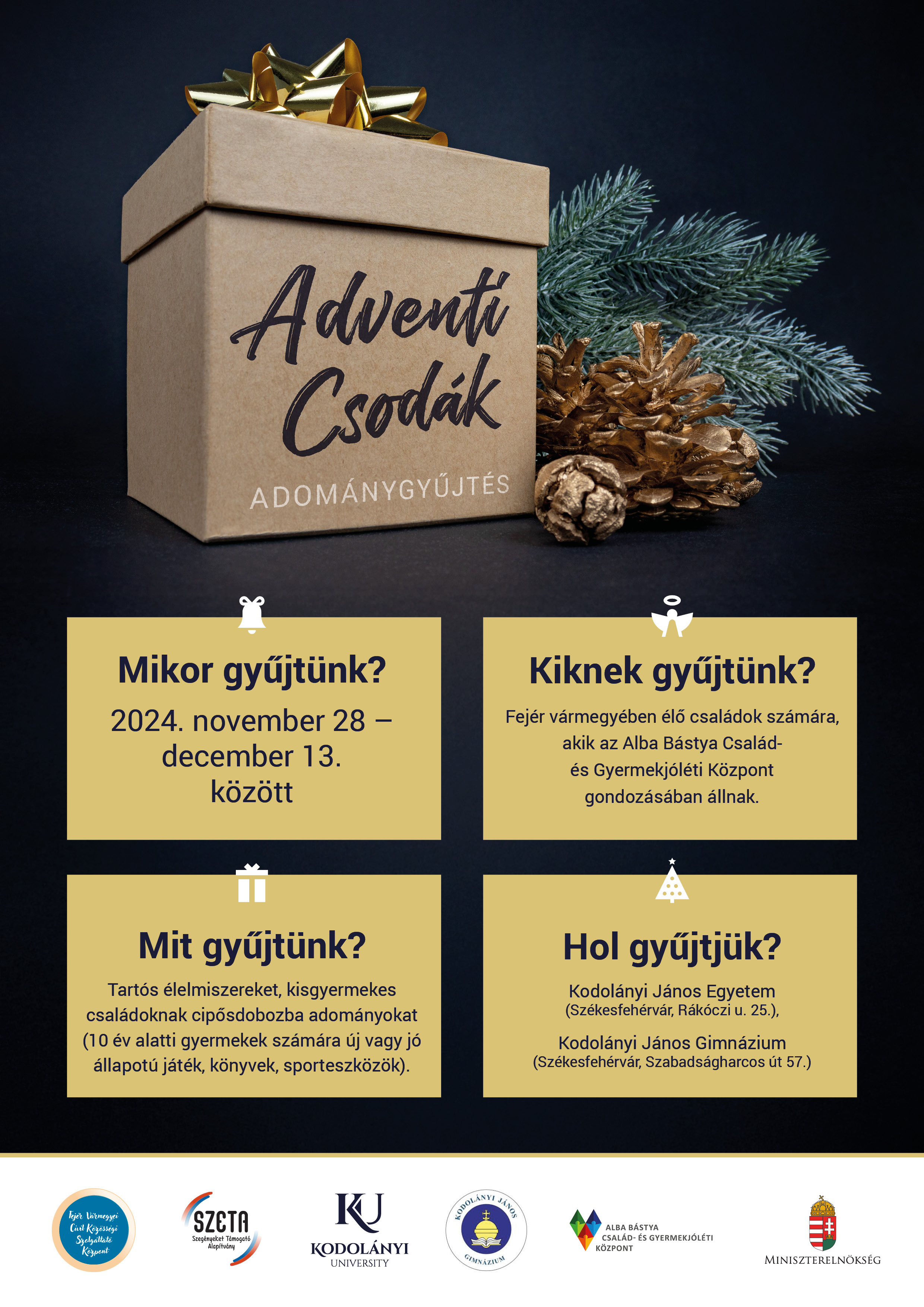 Jótékonysági koncert és adománygyűjtés - a csomagokat december 13-ig várják